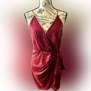 Sequin red dress